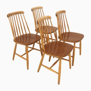 Vintage Scandinavian Pin Chairs, 1960, Set of 4