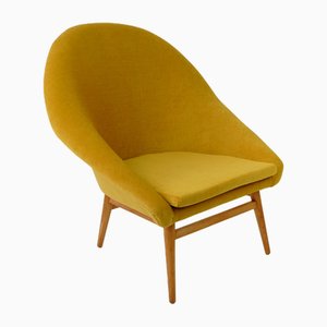 Mid-Century Lounge Chair in Yellow, 1960s