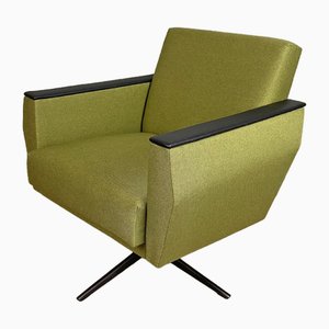 Vintage Green Swivel Lounge Chair, 1960s