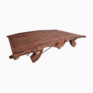 Table Basse Antique en Chameau, 19ème Siècle