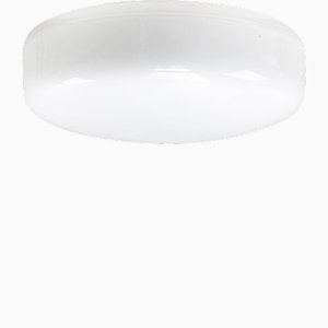 Lampada da parete vintage in vetro opalino bianco di Rudolf Zimmermann per RZB