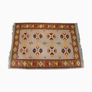 Kilim Wool Rug, Czechoslovakia, 1940s