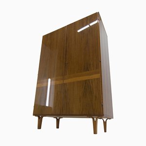 Wardrobe with Shelves in High Gloss Finish attributed to Mezulanik for Novy Domov, 1970s