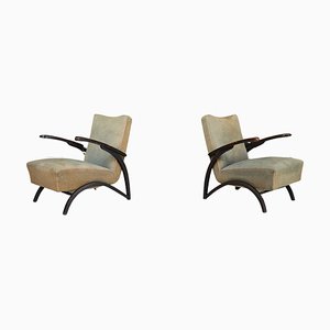 Lounge Chairs in Original Upholstery from Jindrich Halabala, Czech Republic, 1930s, Set of 2