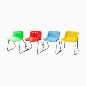 Stackable Chairs from Robin & Lucienne Day, 1972, Set of 4