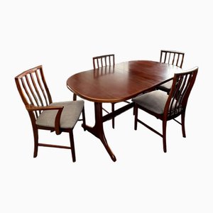 Teak Extendable Dining Table and Chairs from McIntosh of Scotland, Set of 5