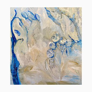 Francesca Owen, Blue Sanctuary, Grande Peinture à l'Huile, 2023
