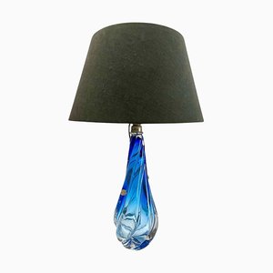 Lampe de Bureau en Cristal de Val Saint Lambert, 1953