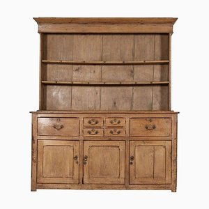 Large Antique English Pine Dresser, 1850