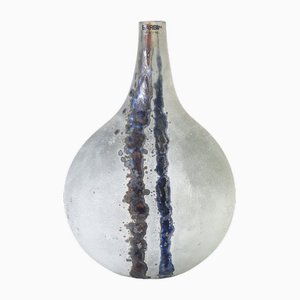 Scavo Series Glass Vase by Alfredo Barbini, 1970s