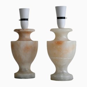 Alabaster Table Lamps, Set of 2