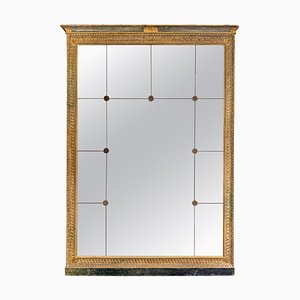 Large French Panelled Gold Gilt Mirror, 1900