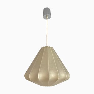 Mid-Century German Cocoon Pendant Light by Friedel Wauer for Goldkant, 1960s