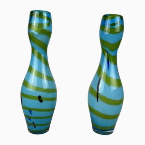 Vases en Polychromie de Murano, 1970s, Set de 2