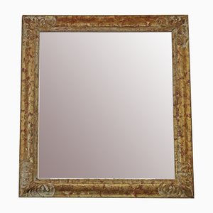 Large Antique Gilt Overmantle Wall Mirror, 1920s