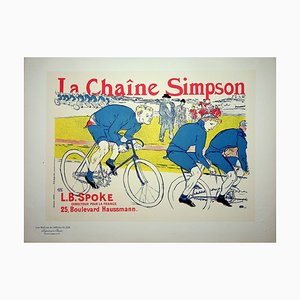 Henri de Toulouse-Lautrec, Los ciclistas, 1900, Litografía original firmada