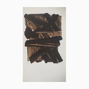 Pierre Soulages, Gouache 13, 1957, Lithograph