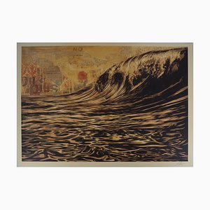 Shepard Fairey (Obey), Dark Wave, Signierter Siebdruck