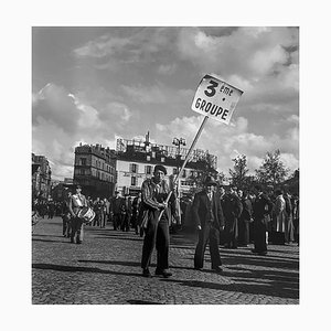 Walter Carone, manifestantes comunistas, 1 de mayo de 1948, Impresión de plata