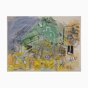 Raoul Dufy, Harvest Time, 1953, Lithographie Originale Signée