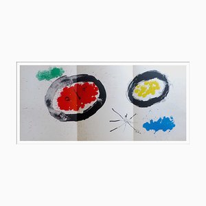 Joan Miro, Composition, 1961, Lithographie Originale