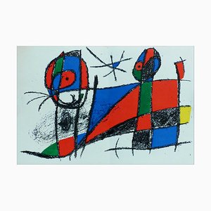 Joan Miro, Composition VI, 1975, Lithographie Originale