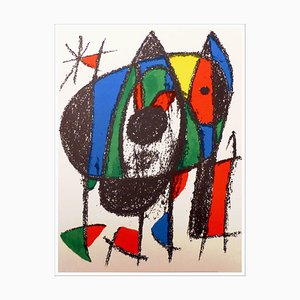 Joan Mirò, Il gatto randagio, 1975, Litografia originale