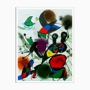Joan Miro, Composición, 1977, Litografía original