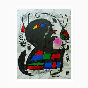 Joan Miro, Composición IV, 1977, Litografía original