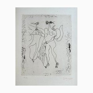 Georges Braque, Théogonie Hésiode, Gaia & Ouranos, Eau-forte originale