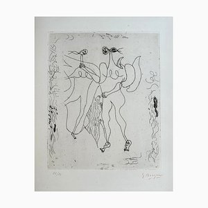 Georges Braque, Théogonie Hésiode, Gaia & Ouranos, Incisione originale