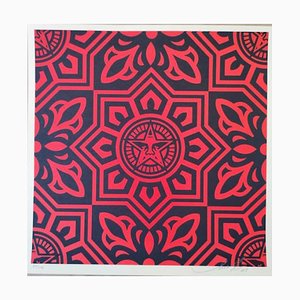 Shepard Fairey (Obey), Venice Pattern Set (Red & Black), 2009, Screen Print