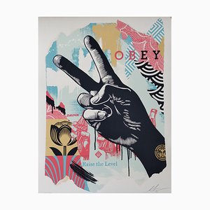 Shepard Fairey (Obey), Raise the Level (Peace), Screenprint