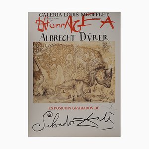 Salvador Dali, Rinoceronte, Omaggio ad Albrecht Dürer, Litografia