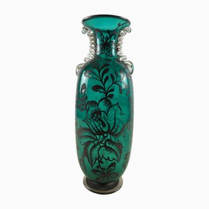 Vintage Italian Murano Glass Vase, 1940s