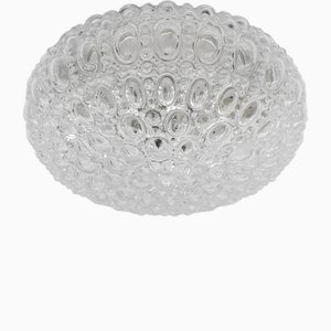 Round Bubble Glass Flush Mount Lamp by Helena Tynell, Germany, 1960s