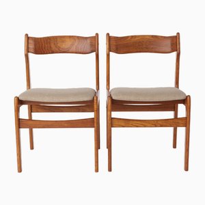 Set of Vintage Danish Chairs in Walnut, 1960s
