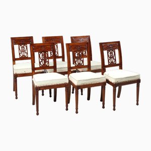 Directoire Dining Chairs, Set of 6