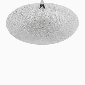 Large Glass Flush Mount from Kaiser Leuchten, Germany, 1960s