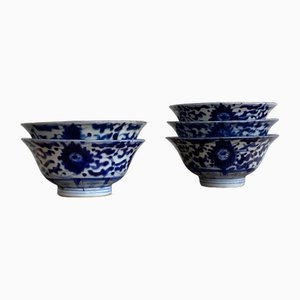 Blue & White Bowls, Set of 5