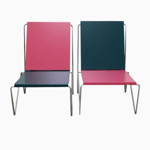 Set of Bachelor Chairs by Verner Panton for Fritz Hansen, 1960s