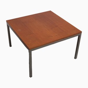 Modernist Cherry Wood & Metal Coffee Table by Jules Mijs, 1959