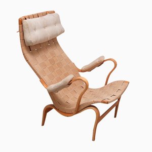 High Back Eva Lounge Chair by Bruno Mathsson for Karl Mathsson, 1941