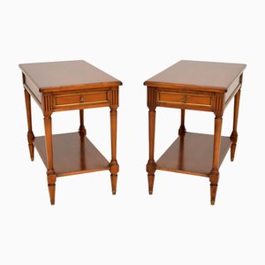 Georgian Style Walnut Side Tables, 1950s, Set of 2