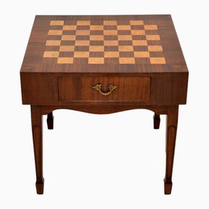 Walnut Chess Table, 1930s