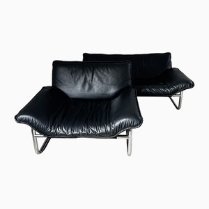 Sofa and Armchair Set by Johan Bertil Haggström for Ikea, 1980s, Set of 2