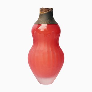 Vase Empilable Oya Rouge Arc-en-ciel par Pia Wüstenberg