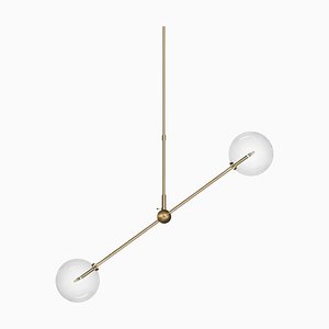 Lampadario Balance in ottone di Switching