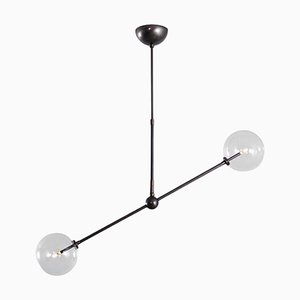 Schwarze Balance Lampe aus Rotguss von Schwung