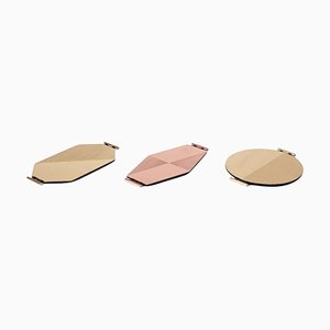 Plateaux en Satin par Mingardo, Set de 3